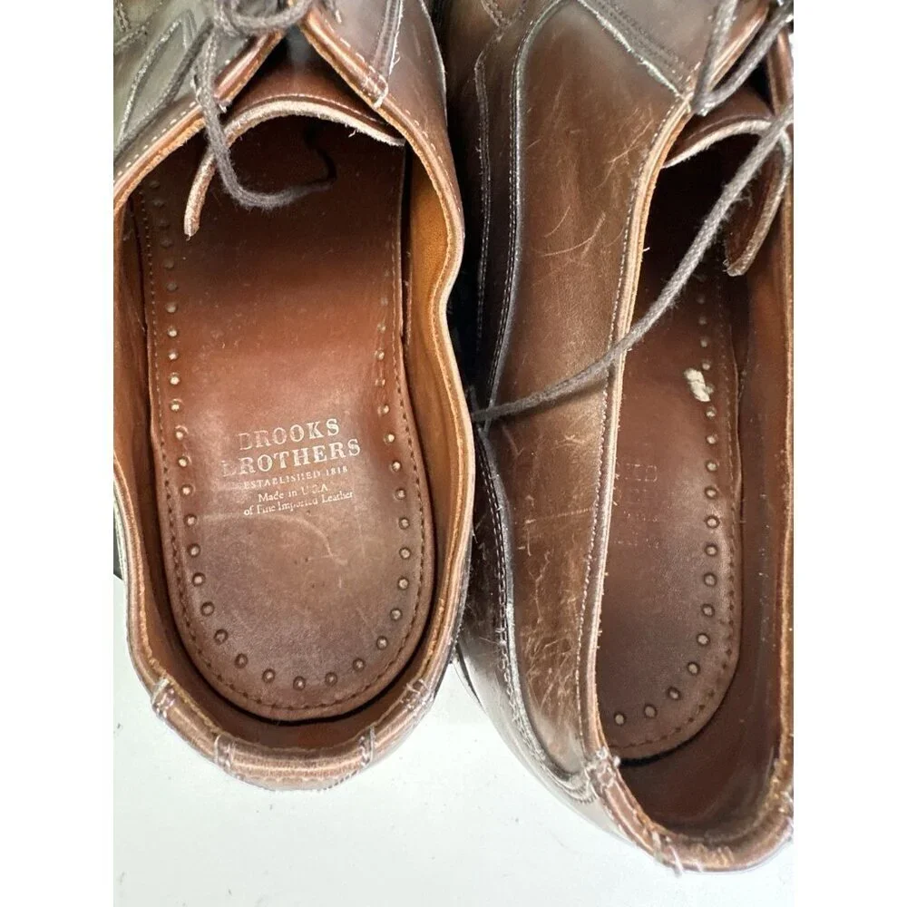 Brooks Brothers Dress Shoes Men's Oxford Derby Italy Sz 13 B